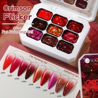 UR SUGAR 4 In 1 Pat Painting Gel Nail Polish Red Brown 9 Colors Semi Permanent Soak Off UV Nails For Gradient Stamping Pattern