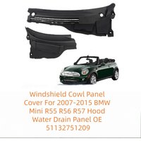 Windshield Cowl Panel Cover For 2007-2015 BMW Mini R55 R56 R57 Hood Water Drain Panel OE 51132751209