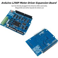 The Arduino L298P motor driver expansion board can be directly plugged into Arduino UNO, Leonardo, and Mega2560 boards for use