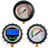 1pc Auto Tire Air Pressure Gauge Tire Repair Tool 0-220psi For Car Inflator-Pump Thread Dia 11mm13mm For Tyre Pressure Measuring