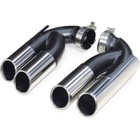 Quad Exhaust Tip For Volkswagen Touareg V6 V8 Upgrade W12 Stainless Steel Exhaust System Car Exhaust Pipe Muffler Tip Tailpipe