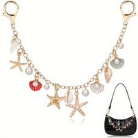 1PC Bag Charms for Handbags Golden Keychain Purse Shell Charm Pendant Bag Accessories for Women Jewelry Making DIY Decoration