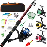 Full Set Far Casting Sea Fishing Rod Soft Bait Complete Fishing Gear Kit with Gun Handle Rod Reel Line Hooks And Other Access...