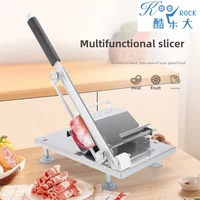 Multi-Functional Manual Meat Slicer - Stainless Steel Home & Commercial Slicing Machine for Lamb, Beef & Frozen Meat Cuts