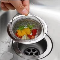 Stainless Steel Kitchen Sink Filter Sink Waste Strainer 1pcs/2pcs Sink Strainer Garbage Food Residue and Hair Catcher L/S Size