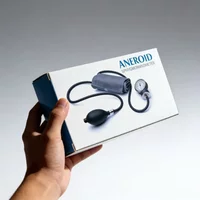 Manual Upper Arm Blood Pressure Monitor Dual Tube Dual Head Mechanical with Stethoscope Classic Accurate Home BP Machine