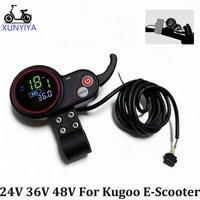 24V/36V/48V E-Bike LCD Display with S887 Color display,Rotary throttle USB for TF-100 kugoo M4 UART No.2 Protocol E-scooter part