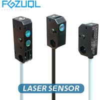 Ultra small type of Laser photoelectric sensor switch NPN PNP 12-24VDC Through-beam type/Spot reflective type Small Light Spot