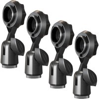 4Pcs Microphone Clip Holder 270 Degree Rotate Universal Mic Clamp for Handheld Mic Presentation Podcast Video Chat Screen Cast