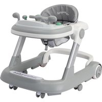 Marche-bébé 2 en 1, marche-bébé pour tout-petits avec plateau d'alimentation amovible et plateau musical (sans batterie), marche-bébé d'activités