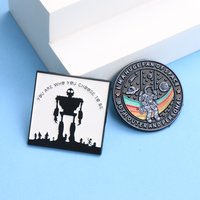 I'm a Huge Fan of Space Enamel Pin - Cartoon Astronaut & Rainbow Lapel Badge for Backpack DIY Gift