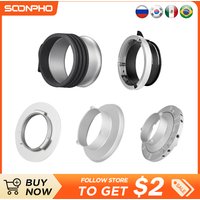 Soonpho Universal Mount To Bowens Mounts Speedring Adapter Bowens Mount Flash Ring Adapter for Studio Flash Godox S-type Softbox