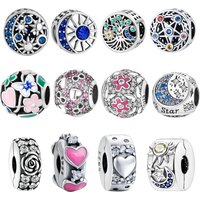 2026 New 925 Sterling Silver Original Positioning Bead Isolation Beads Butterfly Flower DIY Charms Bracelet Accessories Jewelry