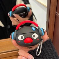 Cute Pingu Penguin Animal Generic Case Shockproof Soft Silicone Protective Cover For Airpods 1 2 3 4 Pro Pro2 Daily Use Fun Gift