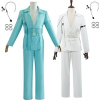 Alien Stage Cosplay Costume R7 White and Blue Luka Alienstage Blink Gon Performance Outfit