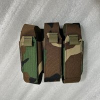 Tactical Triple Horizontal Molle Flashbang Pouch Grenade Bag Flame-Retardant & IR-Resistant Fabric