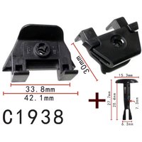 50/100x Pin for TOYOTA Prius Front Bumper Fender Line Cover Mount 5387930050 4774958010 Front Fender Bumper Cover Pin Retainer