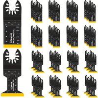 50/6pcs Oscillating Titanium Multitool Blades For Wood Plastics Metal Cutting Universal Oscillating Saw Blades Kits