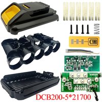 5*21700 DCB200 Li-ion Battery Plastic Case PCB Charging Protection Circuit Board Box Shell For Dewa lt 18V 20V 4Ah Lithium Tool