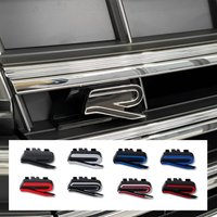 Car Front Grille Badge Sticker Auto Styling R Emblem Decoration For Volkswagen VW Polo Passat Caddy Passat B5 Golf Jetta Touareg