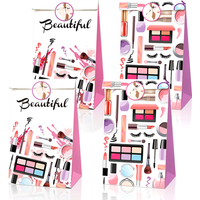 4/8/12pcs Girls Spa Party Candy Bags Women Cosmetic Gift Bags Sweet Pink Princess Birthday Make up Queen Bachelor Party Supplies