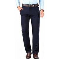 Mens Business Casual Pants Elastic Dress Pants Classic Fit Men Formal Suit Pants Navy Trousers M-3XL