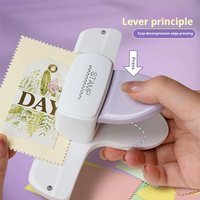 Kids Craft Hole Punch For Scrapbook Large DIY Lace Embossing Punch DIY Perforated Edge Cutter DIY Stamp Pattern Edge Press