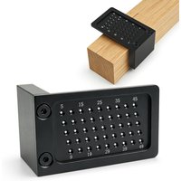 Woodworking Hole Positioning Ruler Aluminium Alloy L-Type Measuring Tool Cross Calibration Scribing Marking Gauge Square