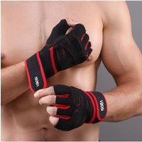 AliExpress NONE Half Finger Gloves for Men Women Fitness Weight Lifting Wristband Gloves Body Building Training Sports Exercise Cycling Gloves