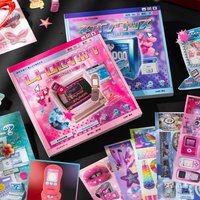 20 Sheets/Book Y2K Retro Glitter Sticker Book, Aesthetic Y2K Themed Stickers for Journal Scrapbooking DIY Decor