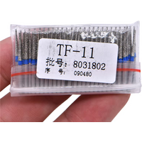 100 pcs/bag 1.6mm Dental High Speed Burs High Speed Handpiece Turbine Diamond Drills Diamond Polishing Tooth Preparation bur