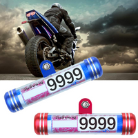 Motorcycle Motorbike Tube Tax Disc Cylindrical Holder Frame License Plate Placement Tube Waterproof Real Motorcycle Accessories