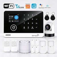 Tugard Smart Home Sicherheitsalarm-Anlagen-Set, kabellos, 120dB Sirene, Bewegungsmelder, mit WiFi, GSM, Tuya App und Fernbedienung
