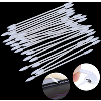 50/100 Pcs Dust Free Disposable Cleaning Swab Cotton Stick For Earphone Headphone Phone Charge Port Accessories