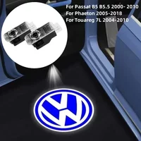2 szt. LED Lampki Powitalne do Drzwi Samochodowych z Projekcją Logo, Lampki Duchowe do VW Passat B5 B5.5 2000-2010 2009 2008 2007 Phaeton Touareg 7L