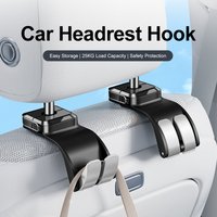 Car Seat Back Hook ABS Headrest Hanger Holder Multifunctional Storage Organizer for Bags Purses Clothes Groceries Universal