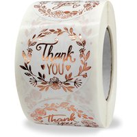100-500 Pcs 1.5inch/3.8cm Round Laser English Thank You Gift Seal Sealing Stickers with Waterproof Wedding Holiday Label