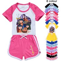 Coraline Clothes Cartoon Kids Short Sleeve T-Shirts Shorts 2pcs Sets Children Summer Sportsuits Youth Boys Clothes Girls Outfits