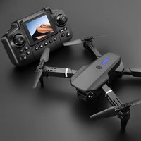 E88 Pro New Upgraded Drone 4K Dual-Camera HD Aerial Photography Dron with Screen Foldable Quadcopter RC Toy for Kids Boys Gifts