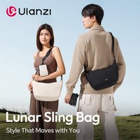 Ulanzi HMN1 Lunar Sling Bag 2-in-1 Camera & Everyday Crossbody Bag With Removable Dividers For Photographers Commuting Travel