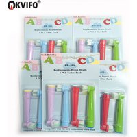 4-16 Pcs Replacement Kids Children Tooth Brush Heads For Oral B EB-10A Pro-Health Stages Electric Toothbrush Oral Care, 3D Exce