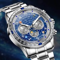 Glenaw top brand luxury fashion personalized fully automatic mechanical gold watch men's luminous waterproof watch