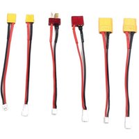 5PCS 10CM Length Battery Charging Cable PH2.0 to XT30 XT60 T Connector Adapter Wire 22 AWG Male Female Plug Cord RC Model Parts