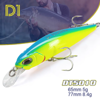 D1 Suspending Jerkbait Hover Fry Fishing Lure 65mm 5g 77mm 8.4g Sinking Bait Artificial Wobblers For Pike Bass Tackle DT5010