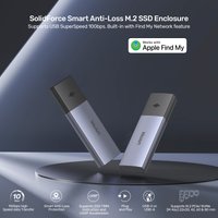 S1251A Smart Anti-loss M.2 SSD Enclosure USB 10Gbps to M.2 PCIe NVMe Hard Disk with TRIM UASP Acceleration for PC Phone Laptop