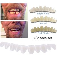 3 Shades /set Temporary Dental Oral False Teeth Dentures Dentadura Perfect Smile Veneers Fit Flex Denture Paste Braces
