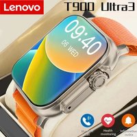 Lenovo T900 Ultra 3 Smart Watch Ultra IWO Watch NFC Bluetooth Call Heart Rate Waterproof 2.2Inch Wireless Fitness Watch Business