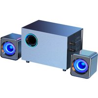 2.1 Multimedia Bluetooth Audio System Home Theater Surround Computer Active Combination Wooden Speaker AUX USB Cable Post TV PC
