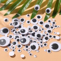 50/100/200pcs 5-24mm Self-adhesive Wobbly Wiggle Eyes 3D Moving Eye for DIY Scrapbooking Toys Dolls Kids DIY Accessories