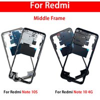 NEW Middle Frame For Xiaomi Redmi Note 10S 10 4G 5G With Volume Side Button Front Housing Middle Bezel Chassis Shell Parts